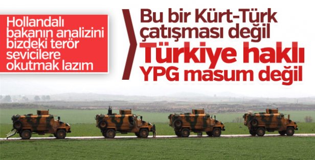 Hollanda: Bu bir Türk, Kürt çatışması değildir!