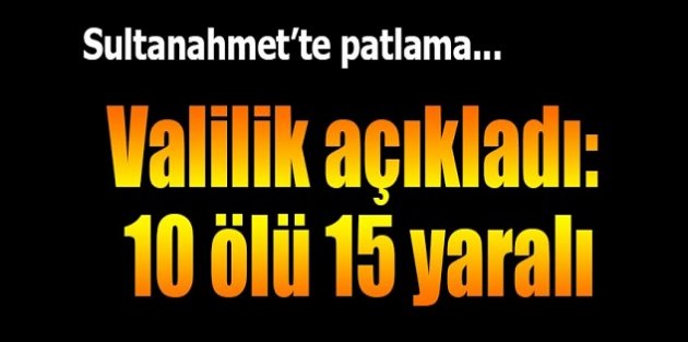 İstanbul Valiliği ölü sayısını açıkladı!