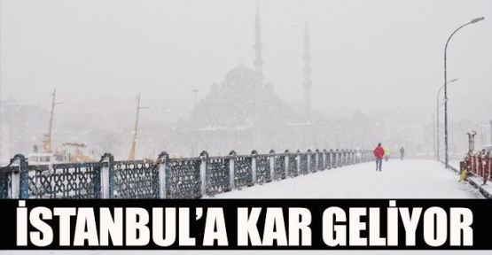 İstanbul'a kar geliyor, hem de Pazartesi günü