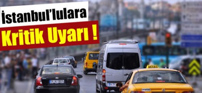 İstanbul'da 'egzoz gazı' kontrolü
