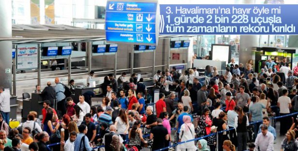 İstanbul'da havalimanları rekor kırdı