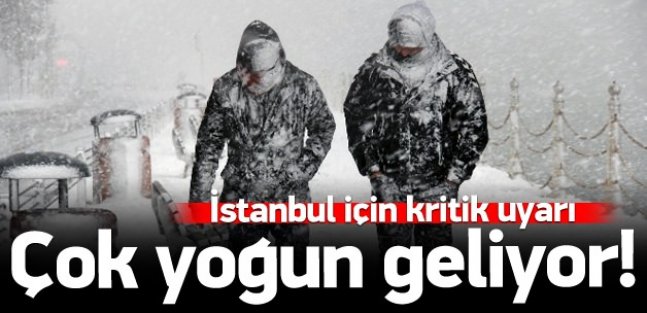 İstanbul'da kar 20 cm'i bulacak