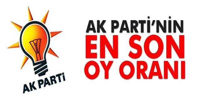 İşte AK Parti'nin son oy oranı!