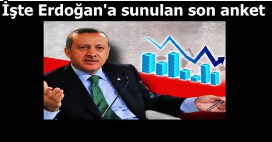 İşte Erdoğan'a sunulan son anket