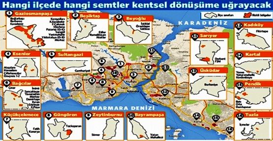 İşte İstanbul'un risk haritası! Başında Gaziosmanpaşa Geliyor...