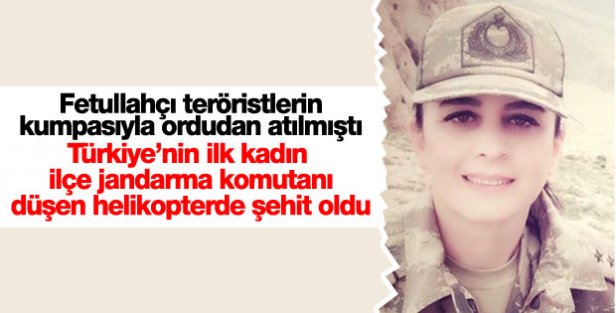 Jandarmanın ilk kadın komutanı Songül Yakut da şehit oldu