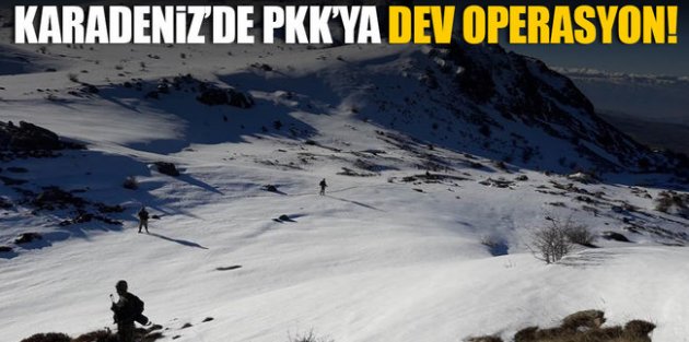 Karadeniz dağlarında PKK operasyonu
