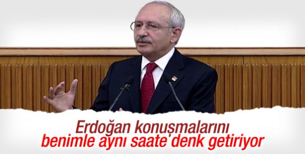 Kılıçdaroğlu: Erdoğan bizi kimse dinlemesin diye konuşuyor
