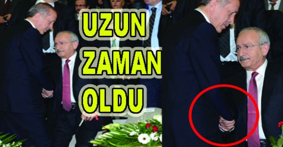 Kılıçdaroğlu ile Erdoğan el sıkıştı