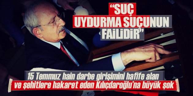 Kılıçdaroğlu'na suç duyurusu