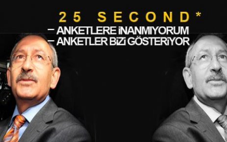  Kılıçdaroğlu'nun '25 saniye' rekoru! 