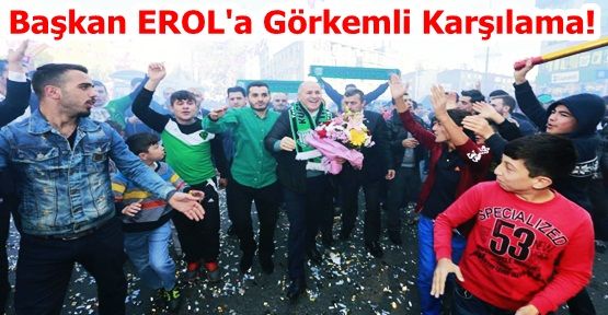 Küçükköy Spor’un taraftarlarından  Başkan EROL'a Görkemli Karşılama!