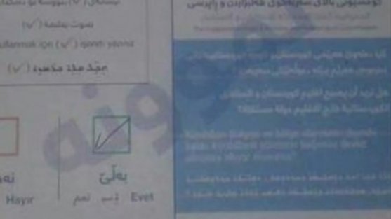 Kuzey Irak'taki İllegal referandumda hazır 'evet' oyu pusulaları dağıtıldığı ortaya çıktı