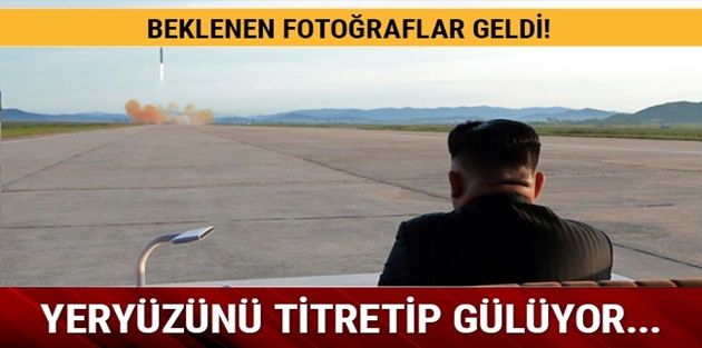 Kuzey Kore füze denemesinin fotoğraflarını yayınladı