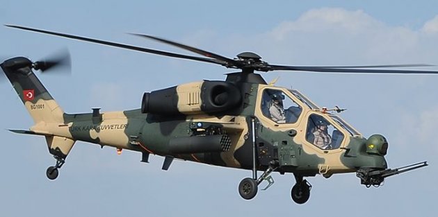 Milli helikopterimiz Atak, PKK'lı teröristlere bomba yağdırıyor