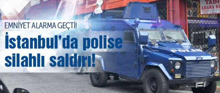 Okmeydanı’nda polise silahlı saldırı!