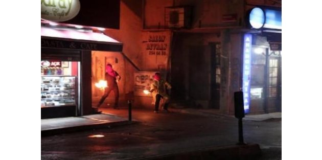 Okmeydanı'nda polisle çatışma