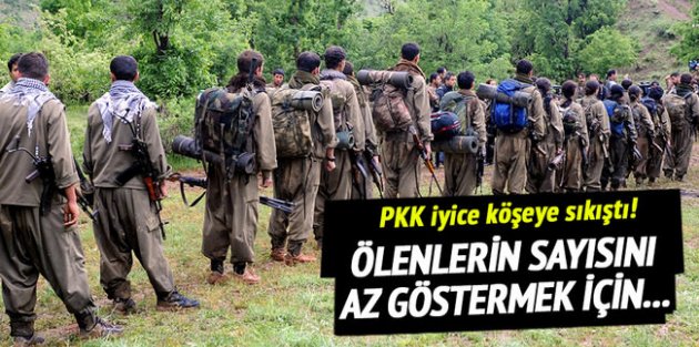 PKK öldürülen teröristlerin cesetlerini bahçeye gömüyor!