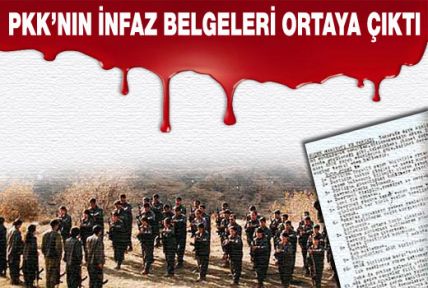 PKK'nın infaz belgeleri ortaya çıktı
