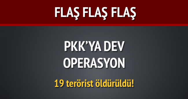 PKK'ya operasyon: 19 terörist öldürüldü