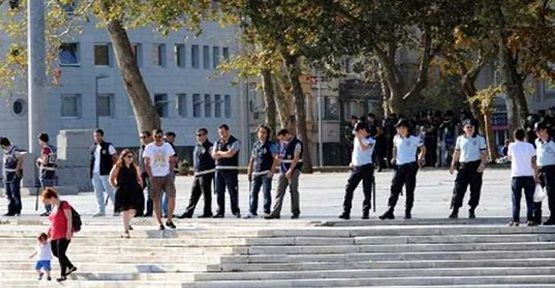 Polis Gezi parkında alarma geçti