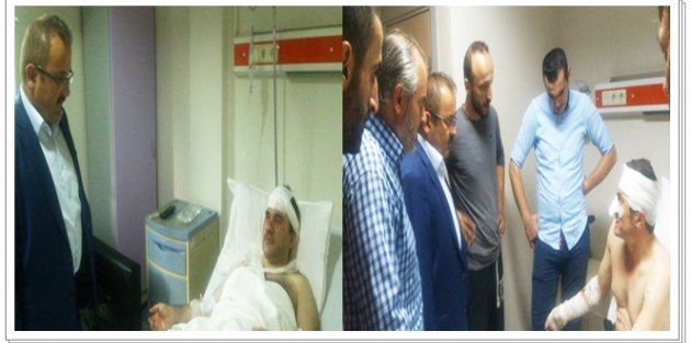 Şahin Pirdal;Patlamada Yaralananları Ziyaret Etti