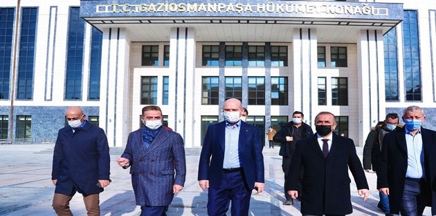 Süleyman Soylu Gaziosmanpaşa'da Kaymakamlık binasını ziyaret etti!