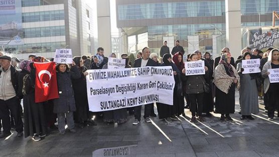 Sultangazi'de imar planı protestosu