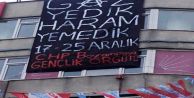 CHP Bayrampaşa'dan 17 Aralık pankartı