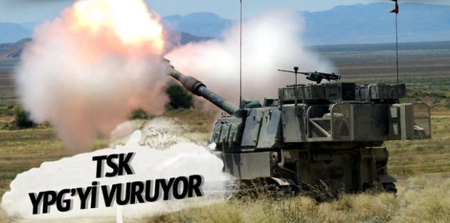 TSK, YPG'yi vuruyor