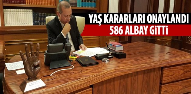 YAŞ kararları açıklandı: 586 albay emekli edildi