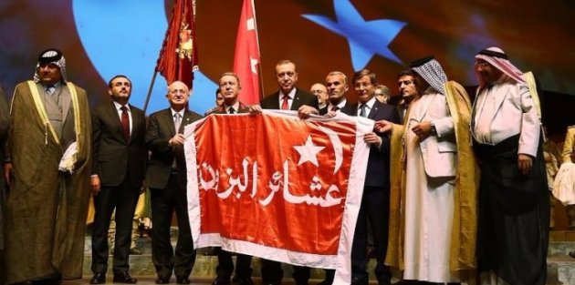 Zaferi kazanan 6. Ordu Sancağı Erdoğan'a verildi