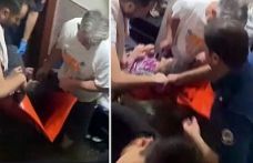 Sultangazi'de polis, suyla dolan evde mahsur kalan yatalak hastayı böyle kurtardı