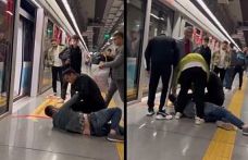 Gaziosmanpaşa'da metroya asılan Türk bayraklarını yırtan şüpheli tutuklandı