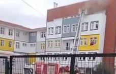 Sultangazi'de okulda yangın paniği