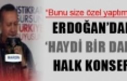 Başbakan Recep Tayyip Erdoğan, Mardin mitinginde AK Parti'nin seçim şarkısını söyledi. 