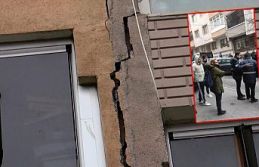 Gaziosmanpaşa'da çatlakların oluştuğu bina tahliye edildi