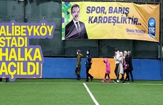Alibeyköy Stadı halka açıldı