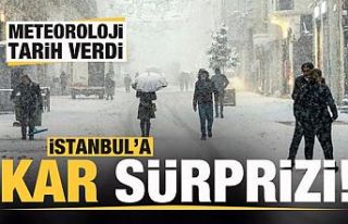 Meteoroloji uyardı! İstanbul'a kar sürprizi!