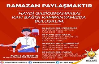 AK Parti Gaziosmanpaşa’dan Kızılay’a kan desteği