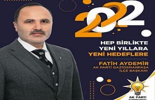 İlçe Başkanı Fatih Aydemir'in yeni yıl mesaji;