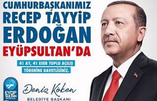 Cumhurbaşkanı Erdoğan, Eyüpsultan'da 41 eserin...