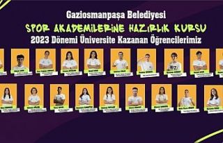 Gaziosmanpaşa Belediyesi Spor Akademisi’ndeki 23...
