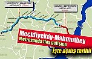 28 Ekimde Açılacak Olan Mecidiyeköy-Mahmutbey metrosu...