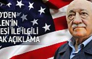 ABD'den Gülen'in iadesi ile ilgili açıklama