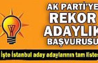 AK Parti İstanbul aday adayları listesi