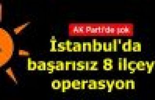 AK Parti İstanbul'da başarısız 8 ilçeye operasyon