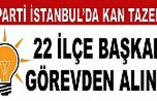 AK Parti'de, İstanbul'da 22 ilçe başkanı görevden...