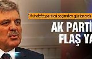 AK Parti'den Abdullah Gül'e flaş yanıt!
