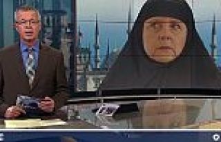 Alman televizyonu Merkel’e çarşaf giydirdi